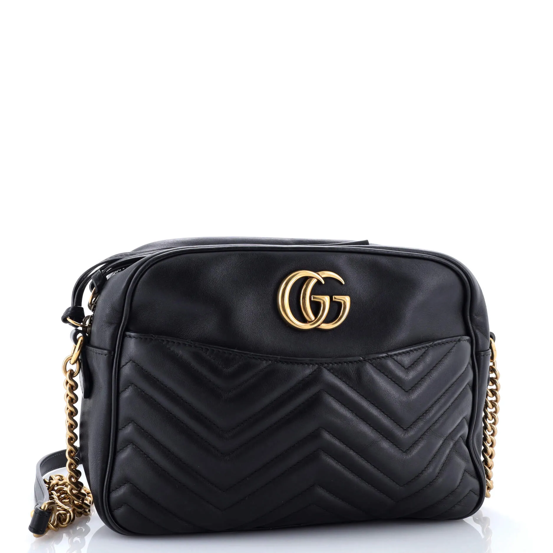 Pre-Loved Gucci GG Marmont Shoulder Bag Matelasse Leather Medium sold by Zulily product image thumbnail 2