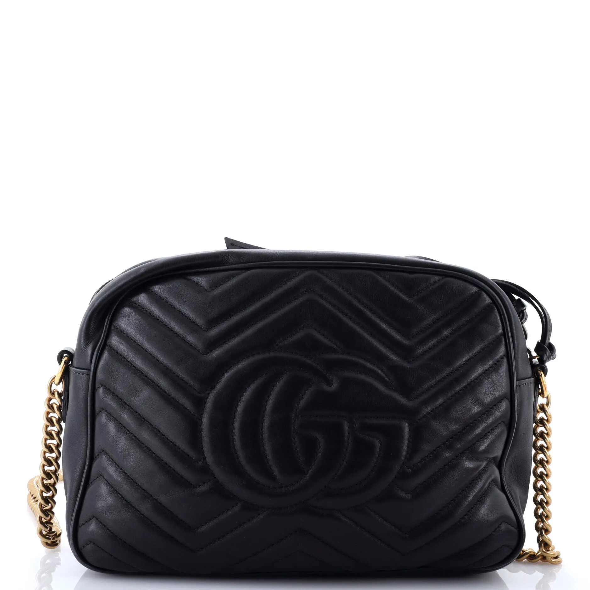 Pre-Loved Gucci GG Marmont Shoulder Bag Matelasse Leather Medium sold by Zulily product image thumbnail 3