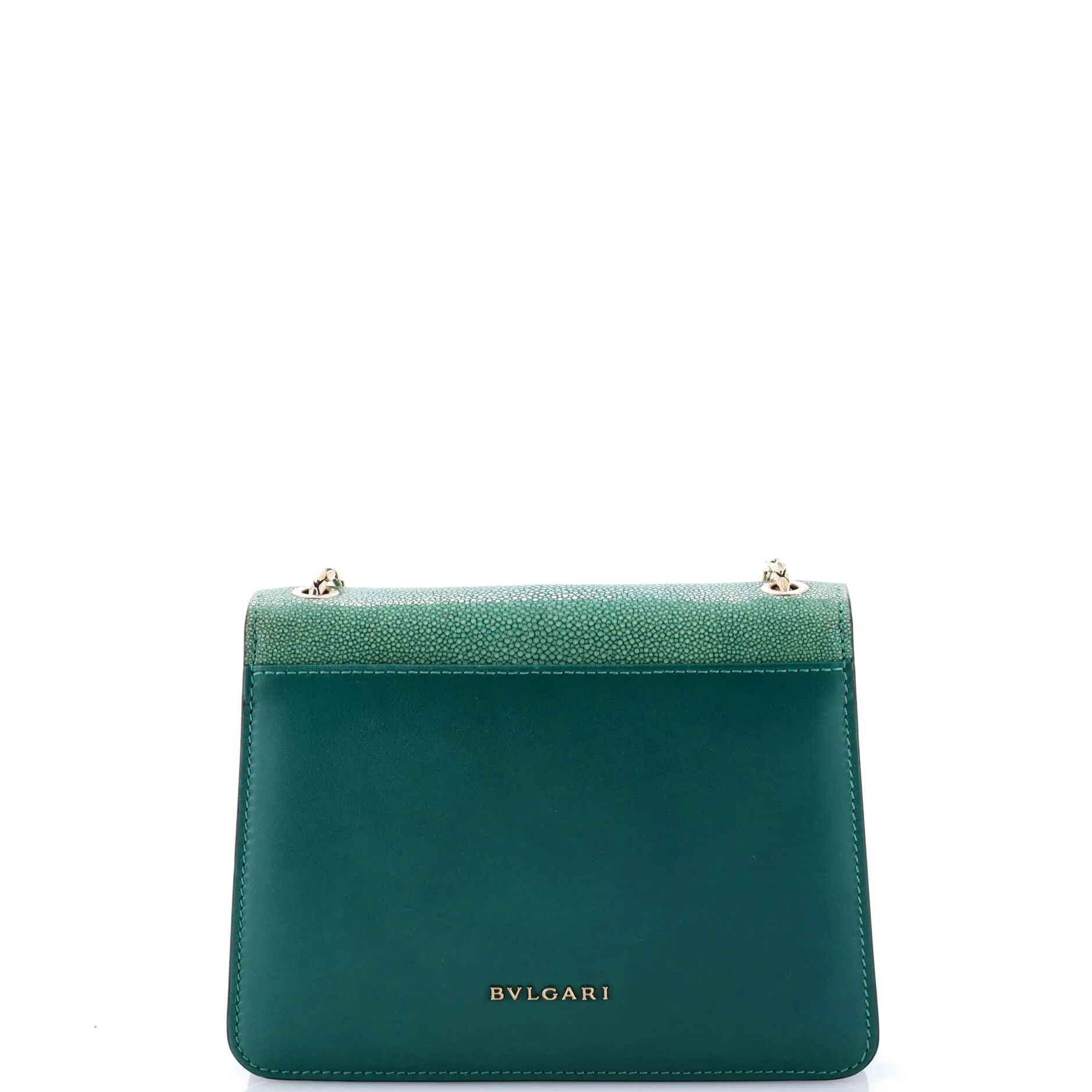 Pre-Loved Bvlgari Serpenti Forever Square Shoulder Bag Leather and Stingray Small sold by Zulily product image thumbnail 3