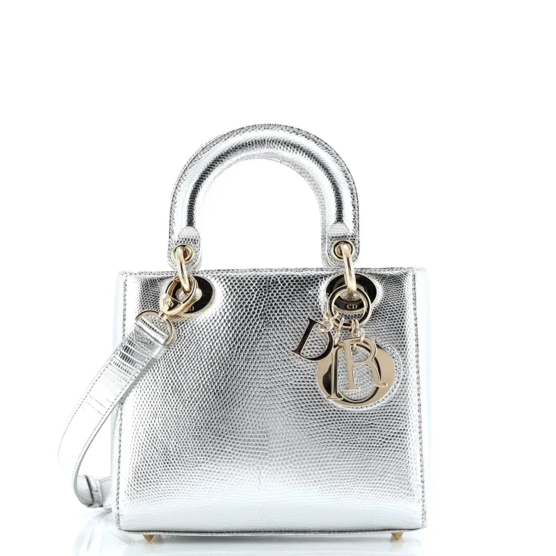 Pre-Loved Christian Dior Lady Dior Bag Lizard Small sold by Zulily