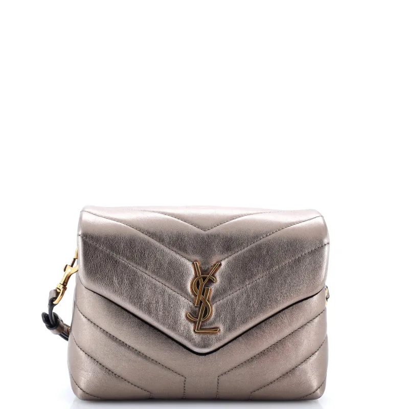 Pre-Loved Saint Laurent Loulou Shoulder Bag Matelasse Chevron Leather Toy sold by Zulily