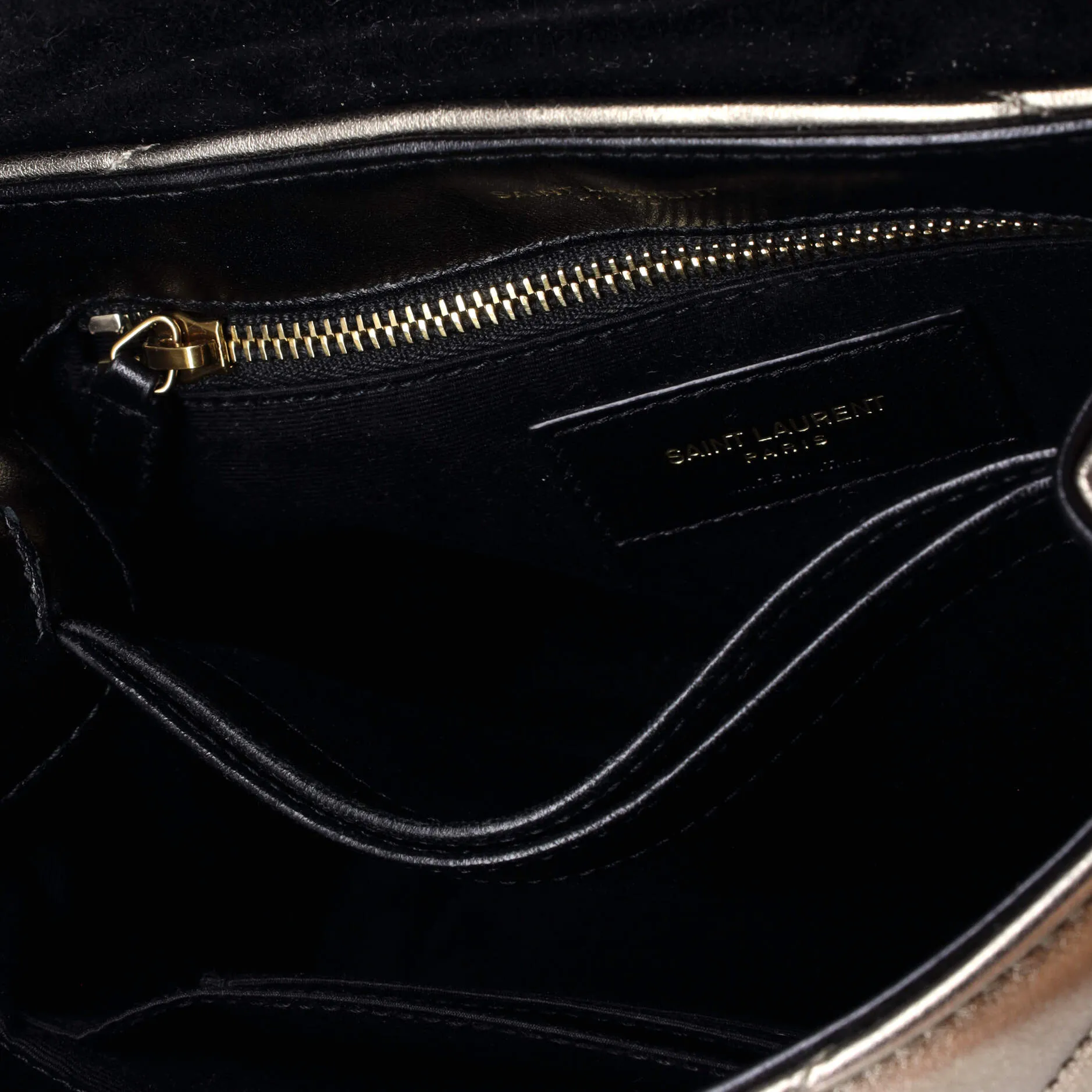 Pre-Loved Saint Laurent Loulou Shoulder Bag Matelasse Chevron Leather Toy sold by Zulily product image thumbnail 5