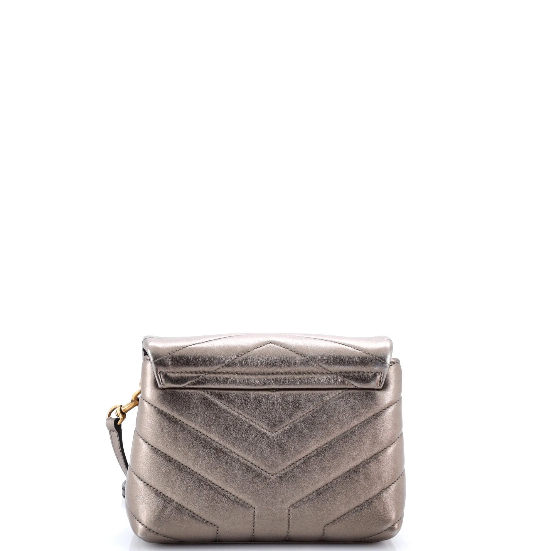 Pre-Loved Saint Laurent Loulou Shoulder Bag Matelasse Chevron Leather Toy sold by Zulily product image thumbnail 3