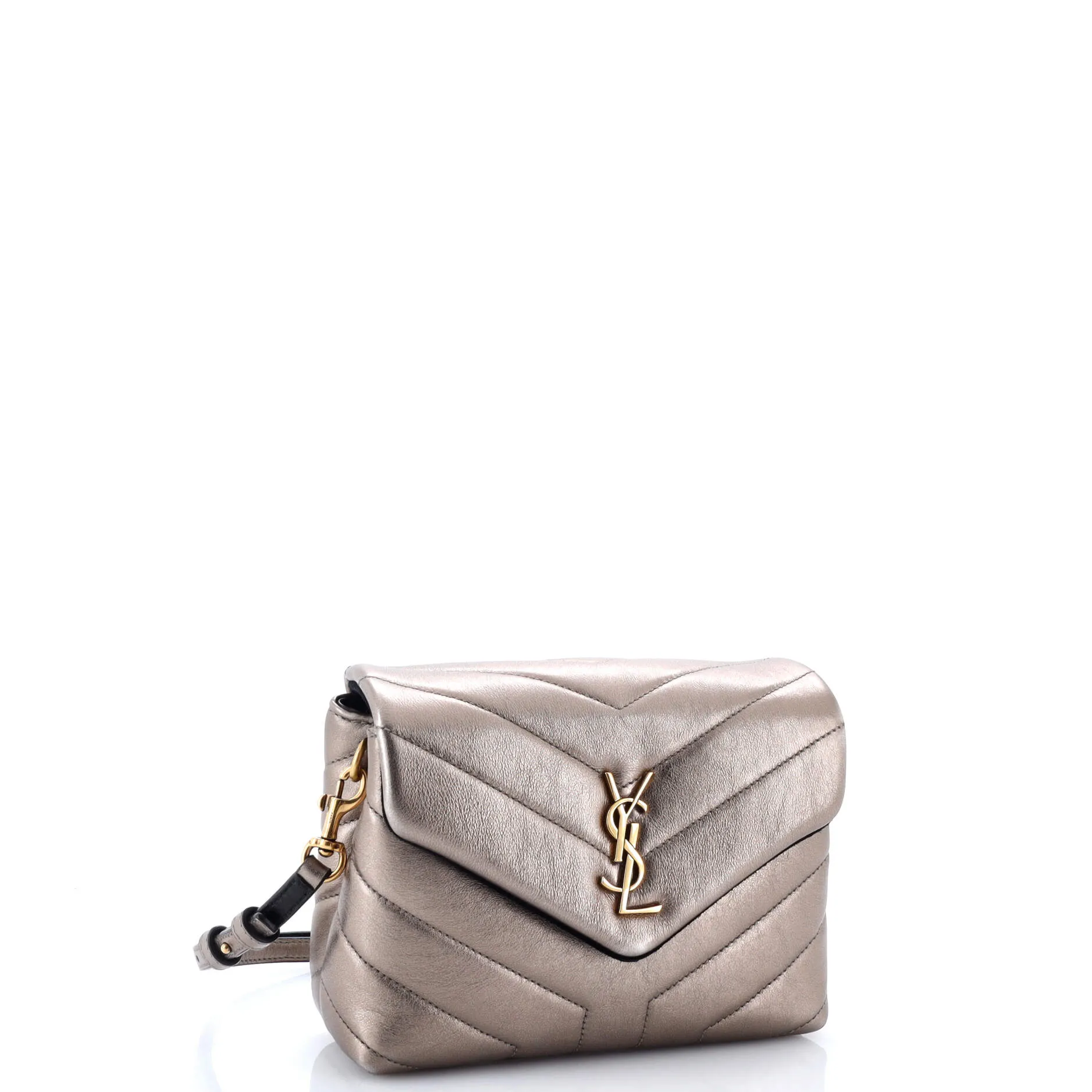 Pre-Loved Saint Laurent Loulou Shoulder Bag Matelasse Chevron Leather Toy sold by Zulily product image thumbnail 2