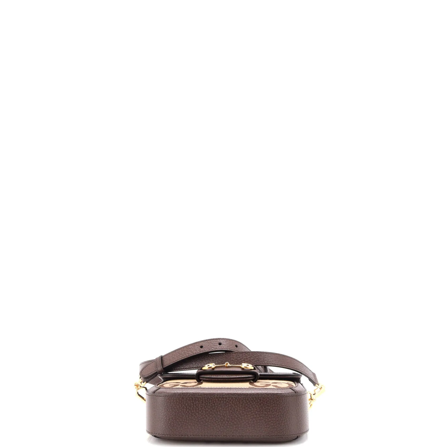 Pre-Loved Gucci Horsebit 1955 Shoulder Bag Jumbo GG Canvas Mini sold by Zulily product image thumbnail 4