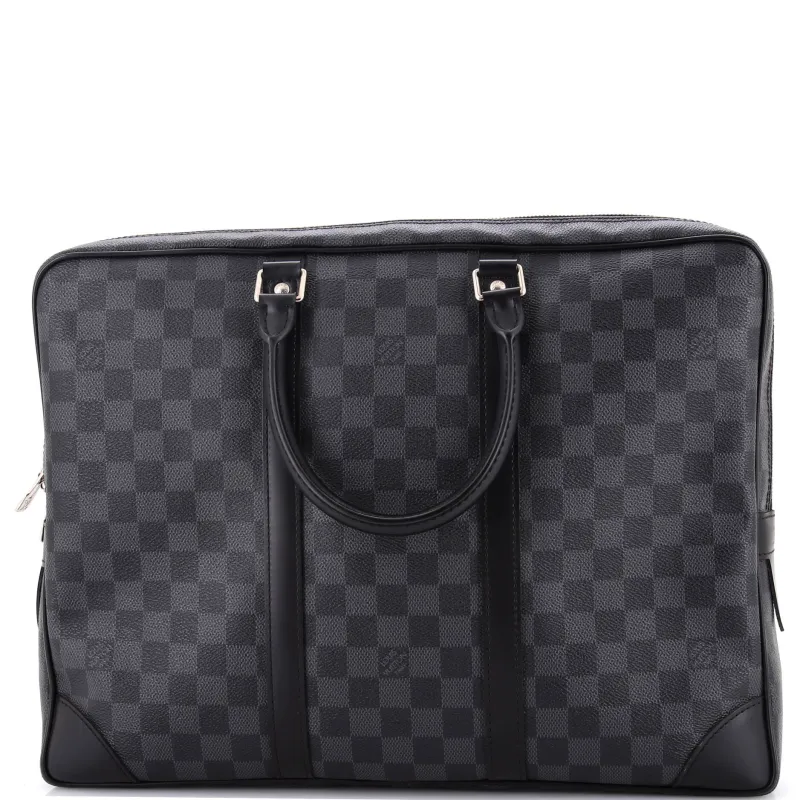 Pre-Loved Louis Vuitton Porte-Documents Voyage Briefcase Damier Graphite sold by Zulily