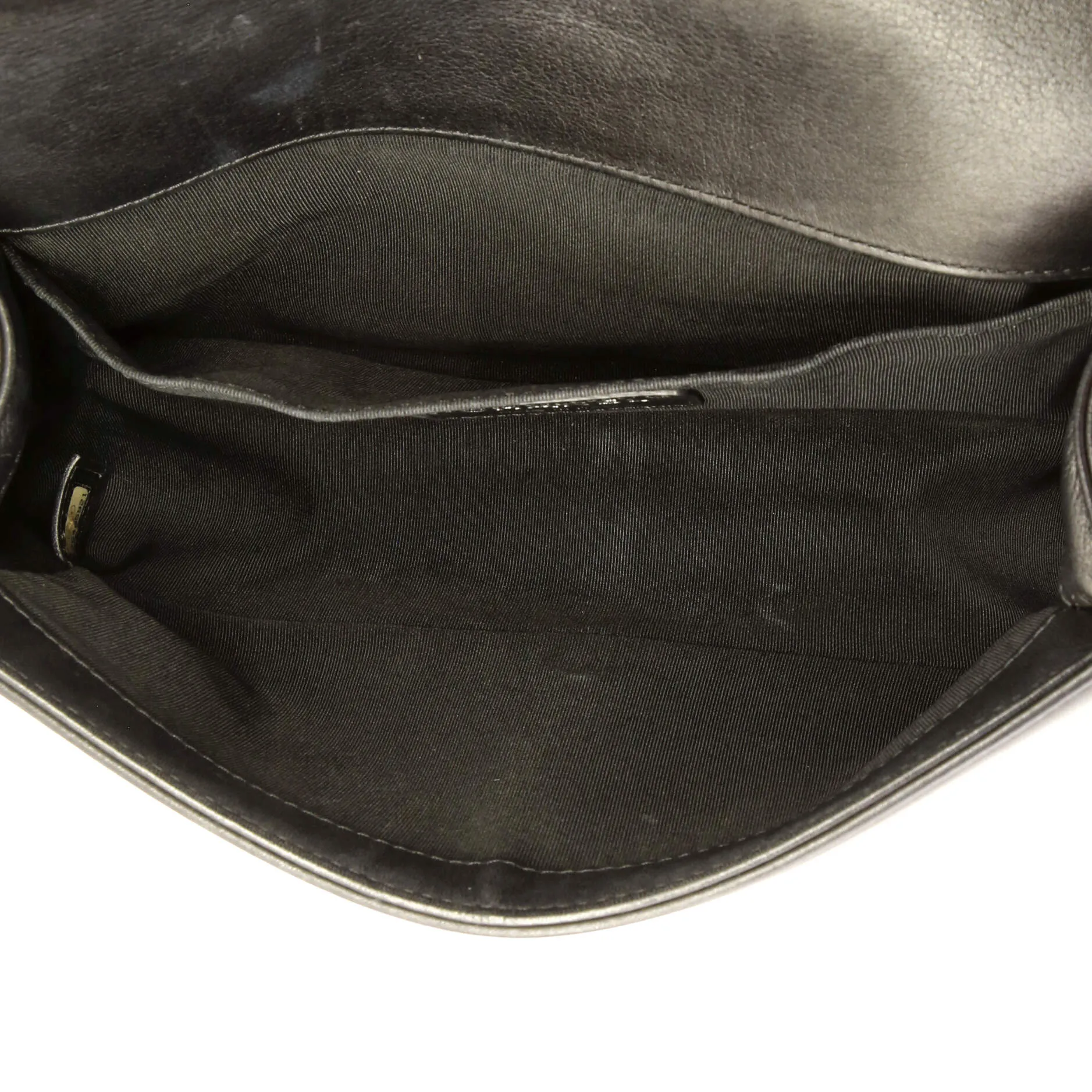 Pre-Loved Chanel Boy Flap Bag Quilted Tweed with Pearl Embellished Calfskin Old Medium sold by Zulily product image thumbnail 5