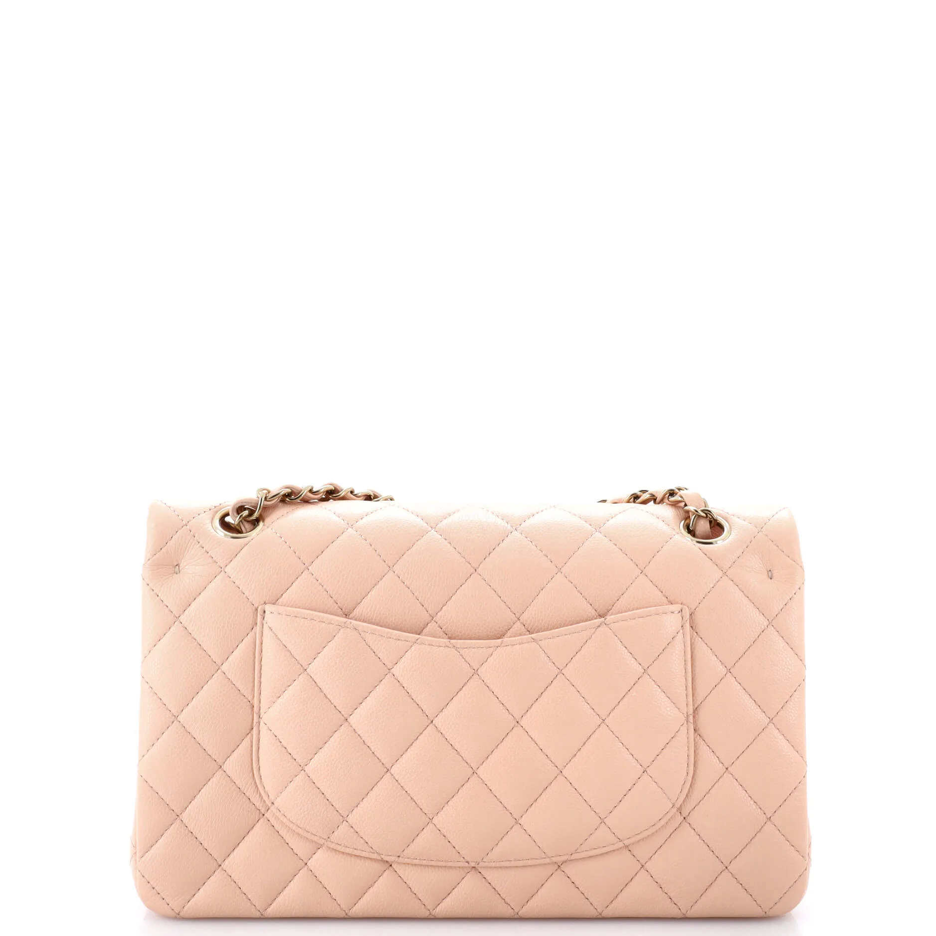 Pre-Loved Chanel Classic Double Flap Bag Quilted Caviar Medium sold by Zulily product image thumbnail 3