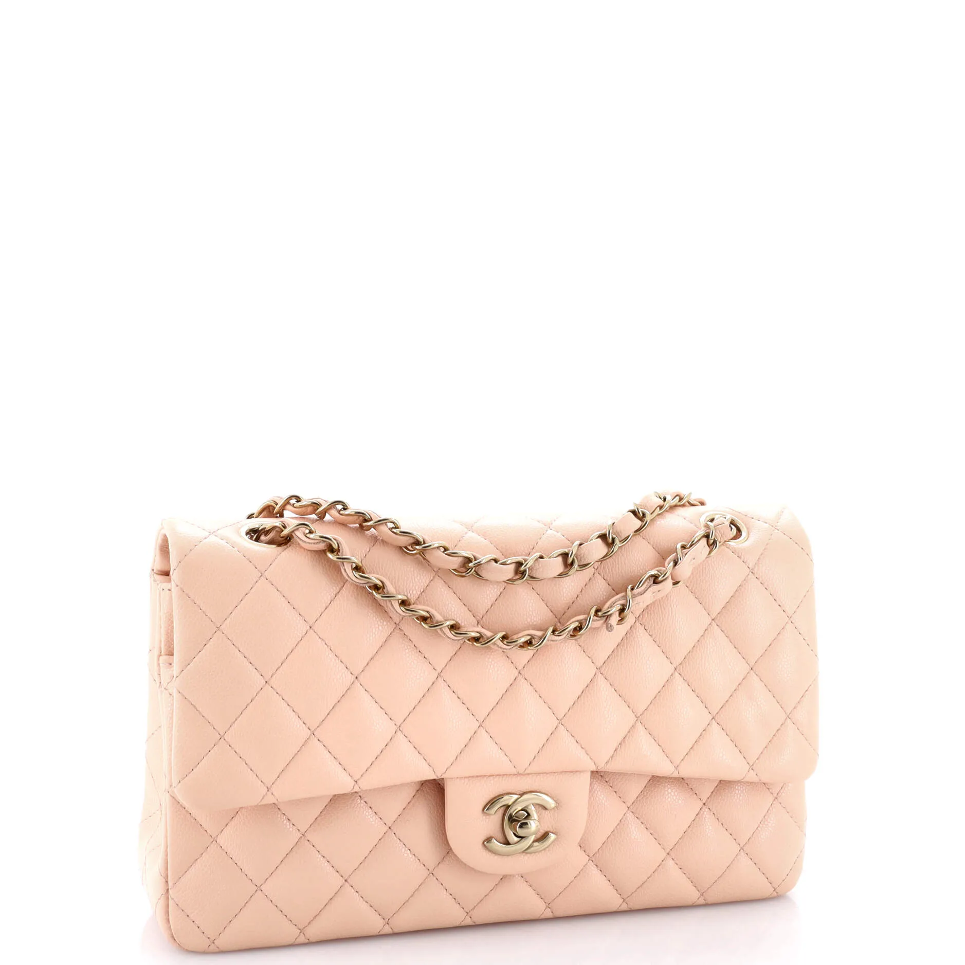 Pre-Loved Chanel Classic Double Flap Bag Quilted Caviar Medium sold by Zulily product image thumbnail 2