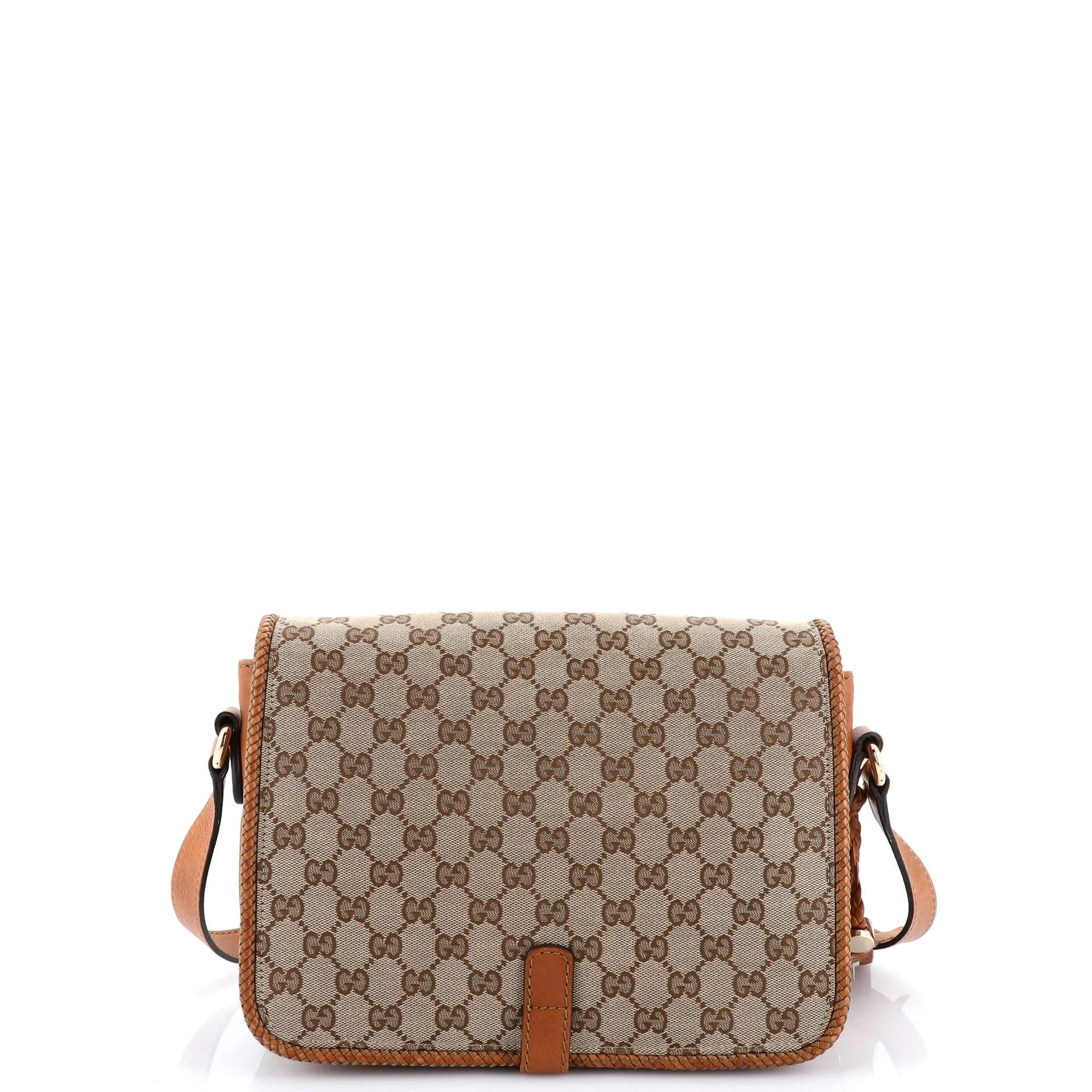 Pre-Loved Gucci Marrakech Messenger Bag GG Canvas with Leather Medium sold by Zulily product image thumbnail 3