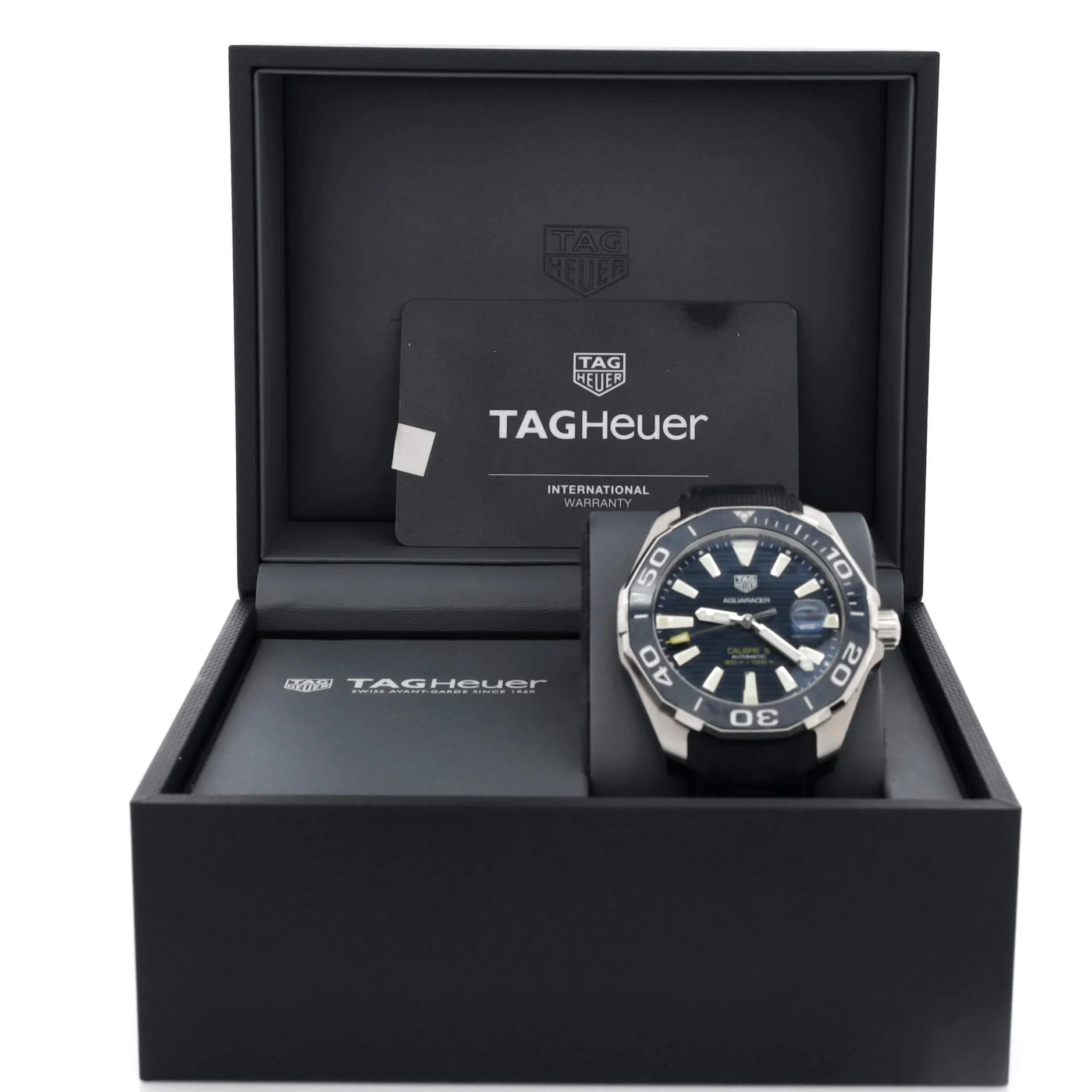 Pre-Loved Tag Heuer Aquaracer 300M Calibre 5 Automatic Watch Stainless Steel and Rubber 43 sold by Zulily product image thumbnail 2