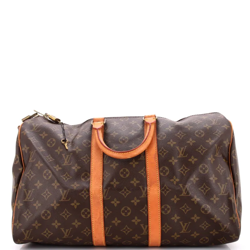Pre-Loved Louis Vuitton Keepall Bandouliere Bag Monogram Canvas 45 made by Louis Vuitton