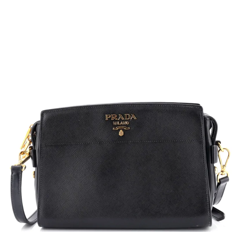 Pre-Loved Prada Bibliotheque Crossbody Saffiano Leather sold by Zulily