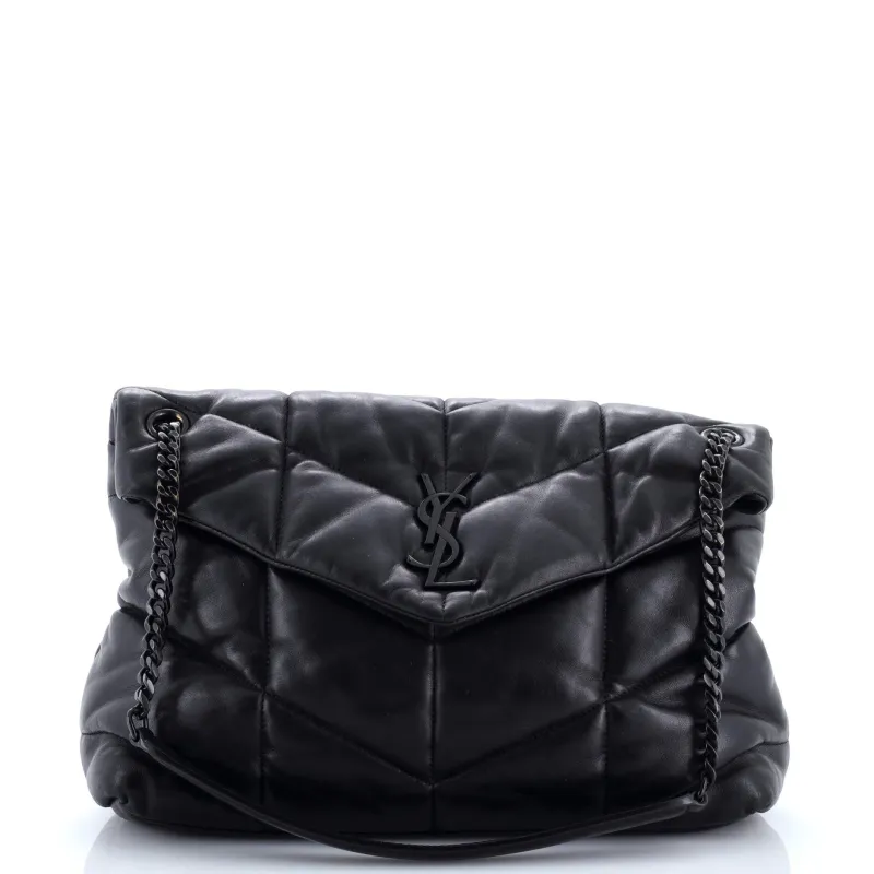 Pre-Loved Saint Laurent Loulou Puffer Shoulder Bag Quilted Leather Medium sold by Zulily
