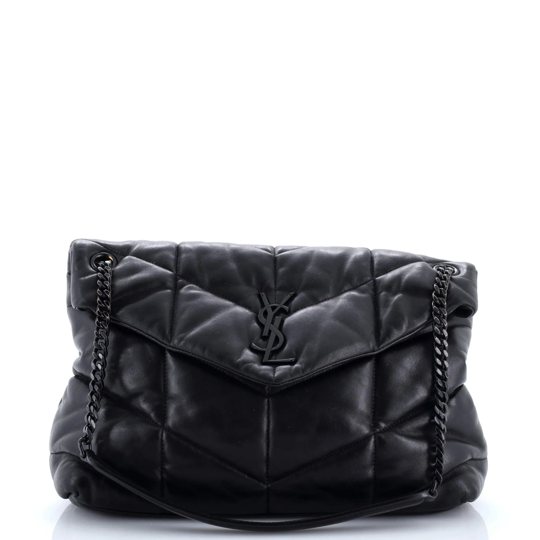 Pre-Loved Saint Laurent Loulou Puffer Shoulder Bag Quilted Leather Medium sold by Zulily