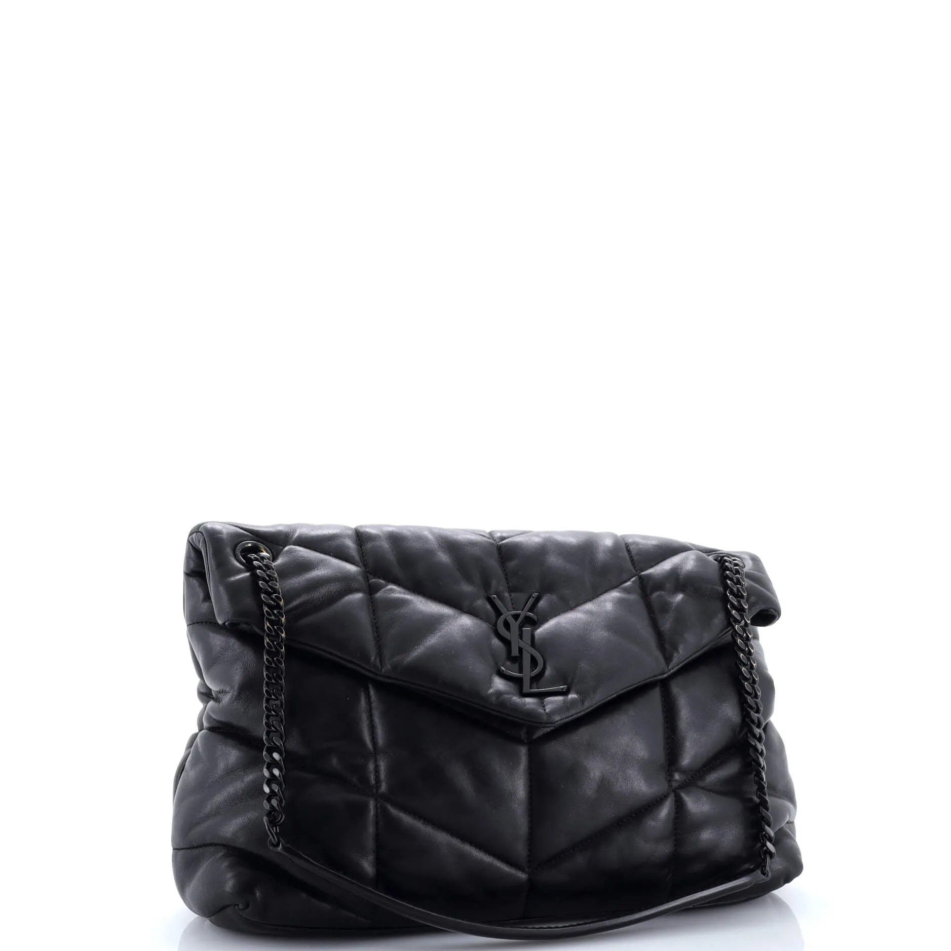 Pre-Loved Saint Laurent Loulou Puffer Shoulder Bag Quilted Leather Medium sold by Zulily product image thumbnail 2
