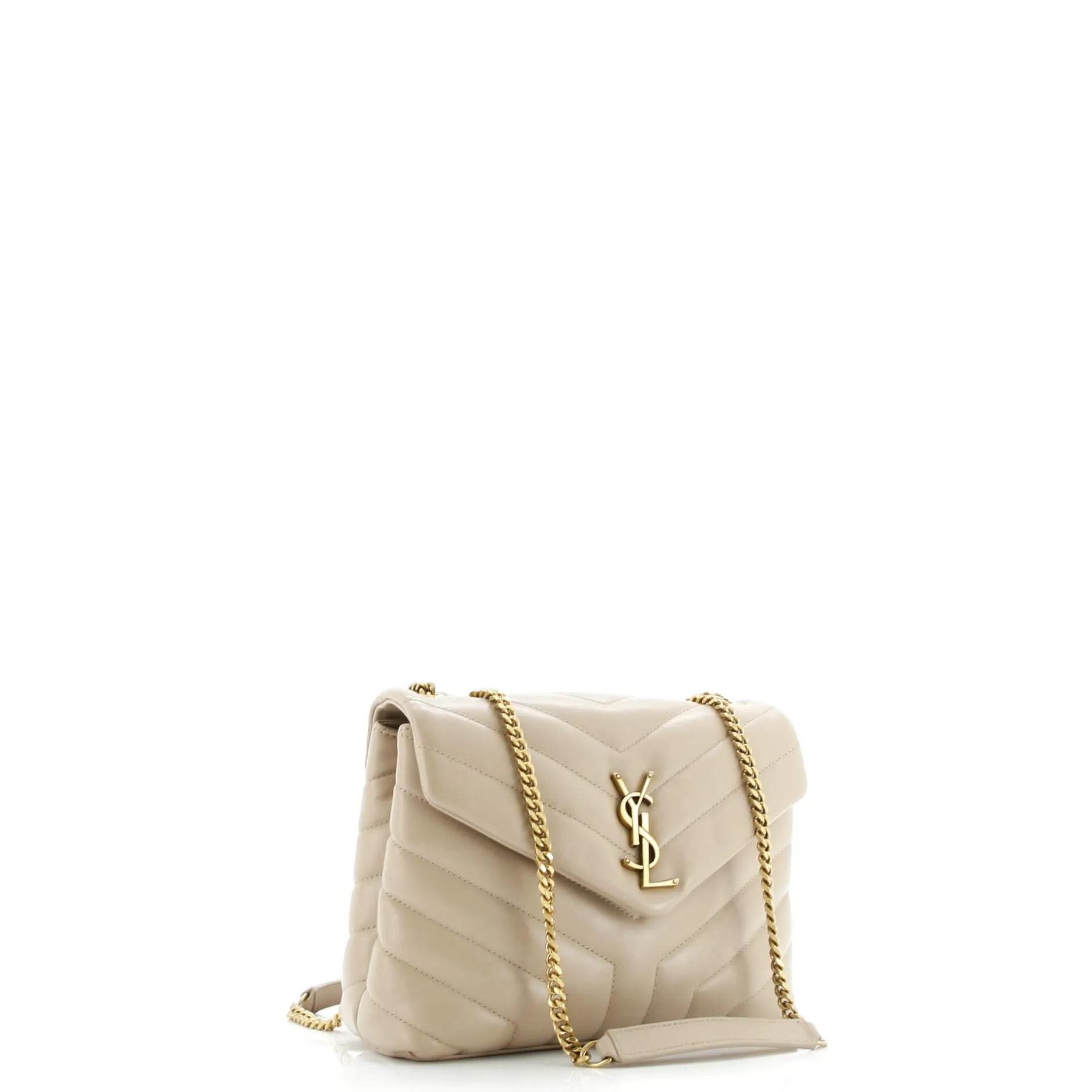 Pre-Loved Saint Laurent Loulou Shoulder Bag Matelasse Chevron Leather Small sold by Zulily product image thumbnail 2