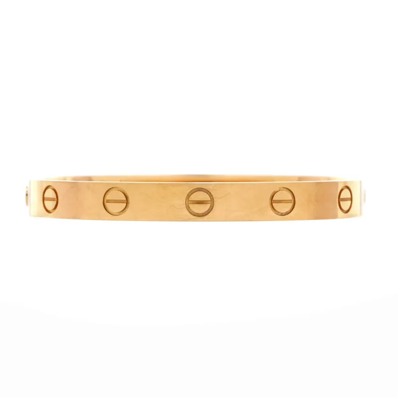 Pre-Loved Cartier Love Bracelet 18K Yellow Gold sold by Zulily