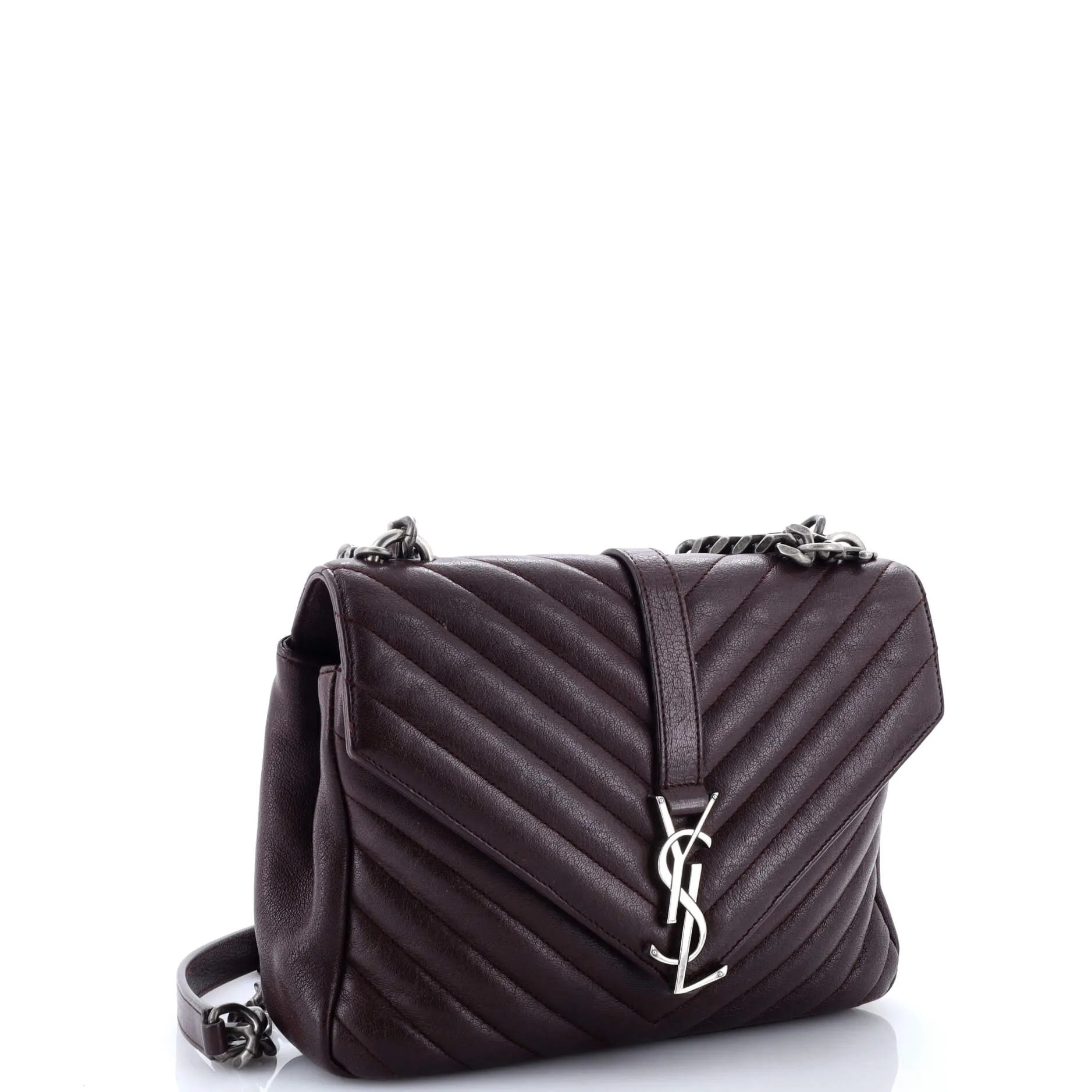 Pre-Loved Saint Laurent Classic Monogram College Bag Matelasse Chevron Leather Medium sold by Zulily product image thumbnail 2
