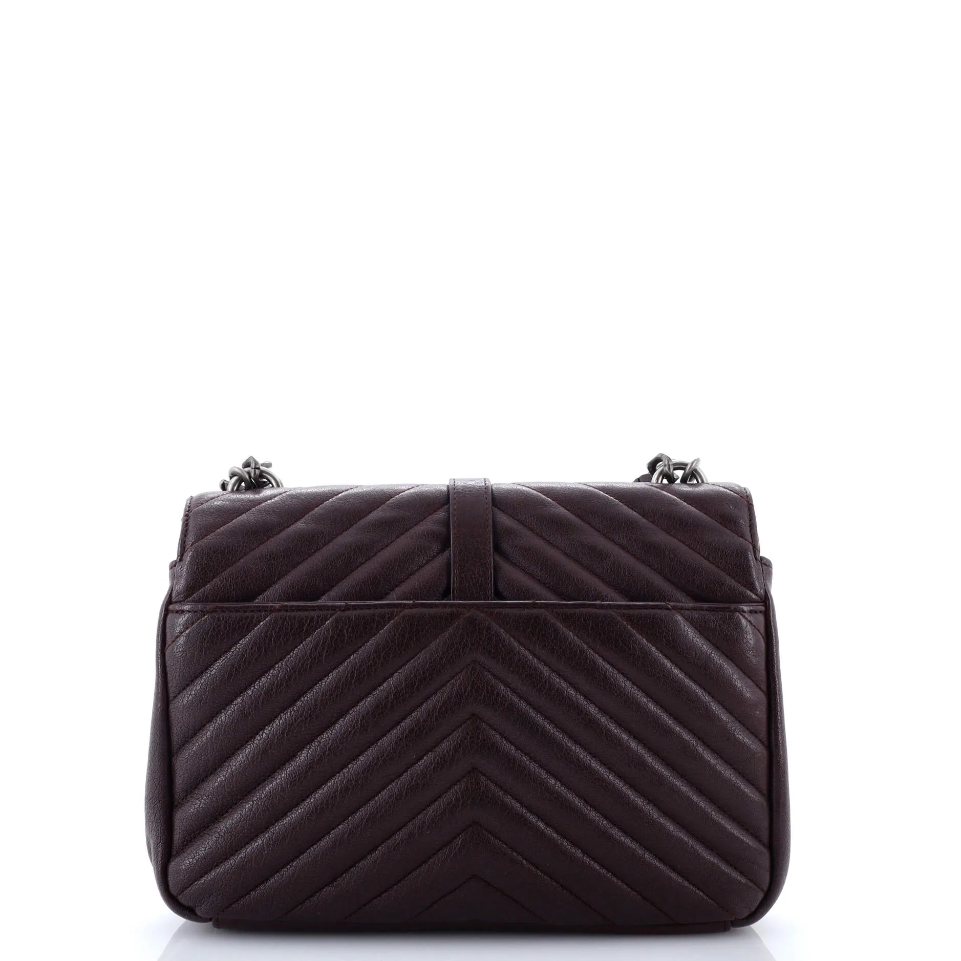 Pre-Loved Saint Laurent Classic Monogram College Bag Matelasse Chevron Leather Medium sold by Zulily product image thumbnail 3