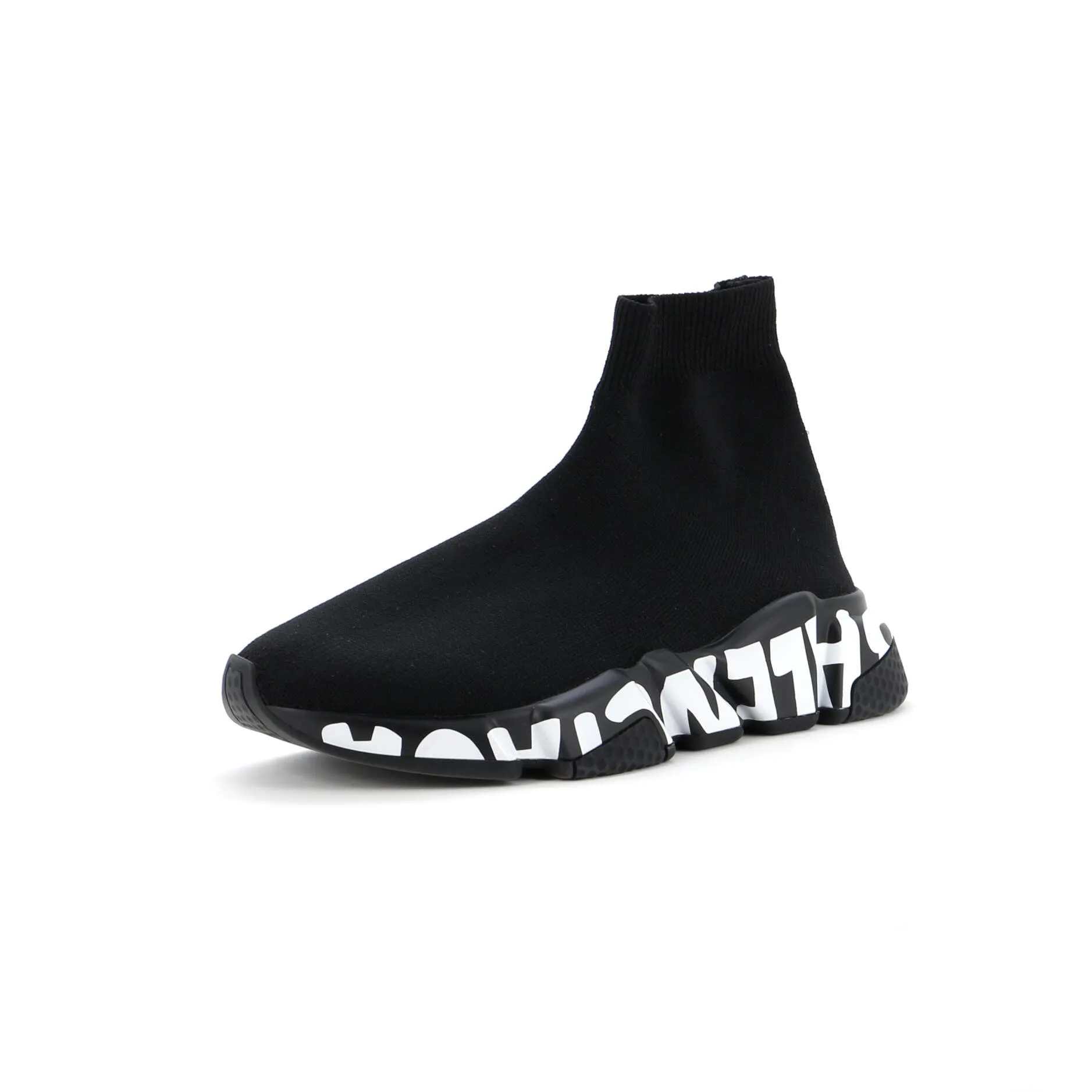 Pre-Loved Balenciaga Speed Graffiti Sneakers Technical Knit sold by Zulily