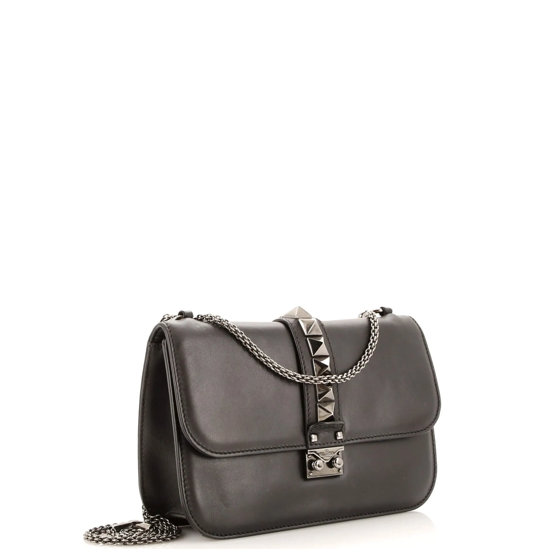 Pre-Loved Valentino Glam Lock Shoulder Bag Leather Medium sold by Zulily product image thumbnail 2