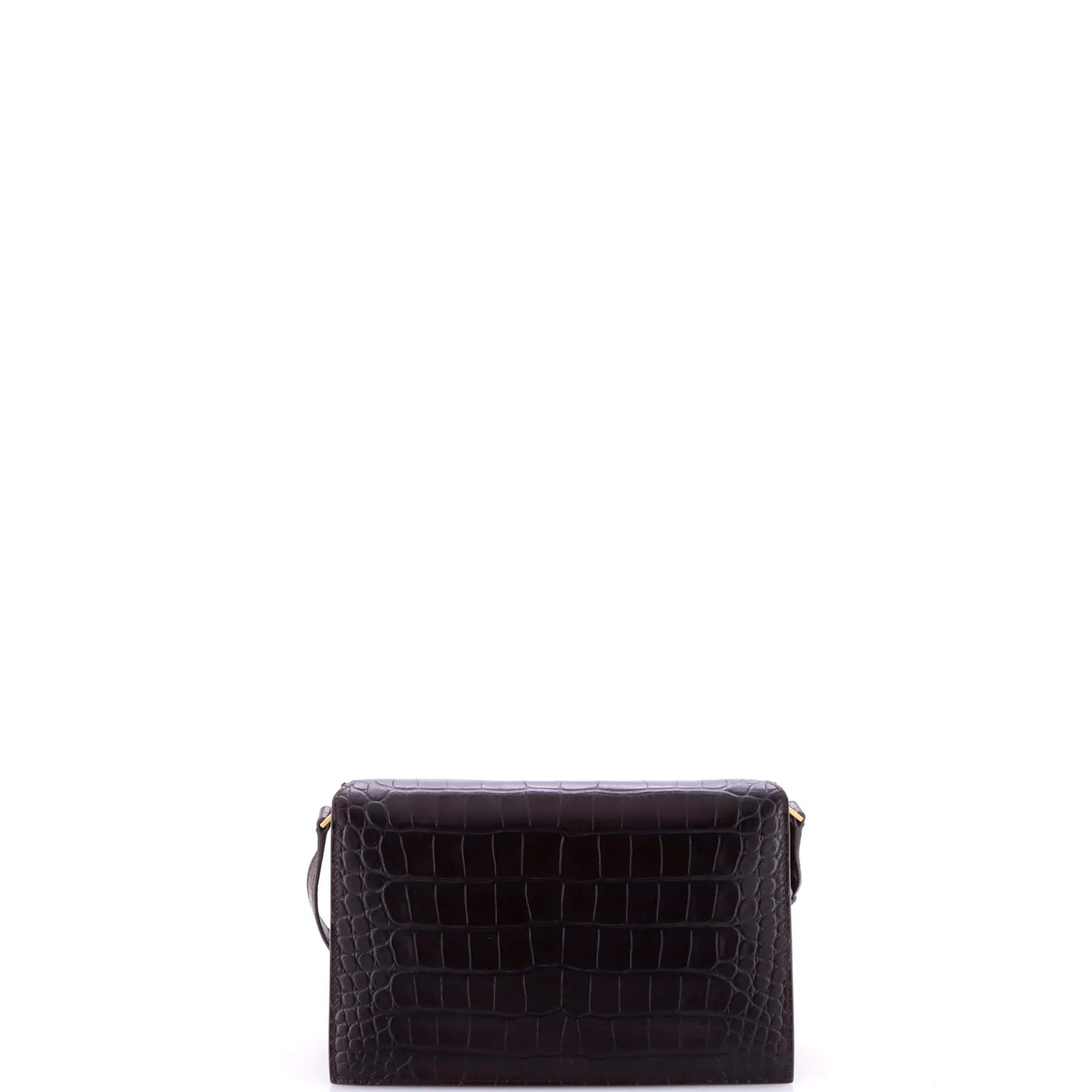 Pre-Loved Saint Laurent Catherine Crossbody Bag Crocodile Embossed Leather sold by Zulily product image thumbnail 4