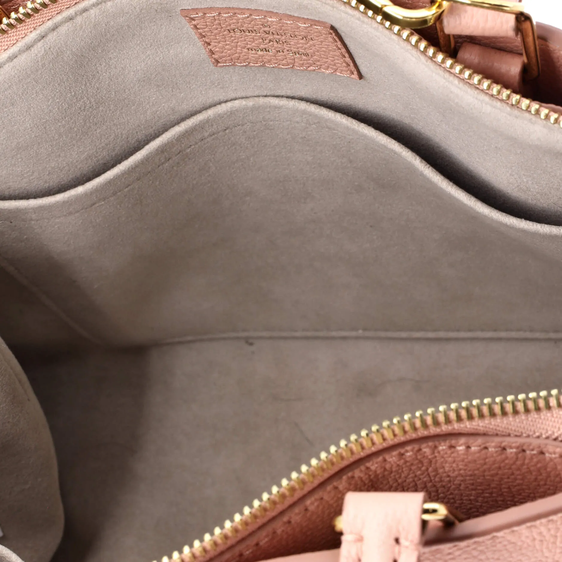 Pre-Loved Louis Vuitton Petit Palais Handbag Bicolor Monogram Empreinte Giant sold by Zulily product image thumbnail 5