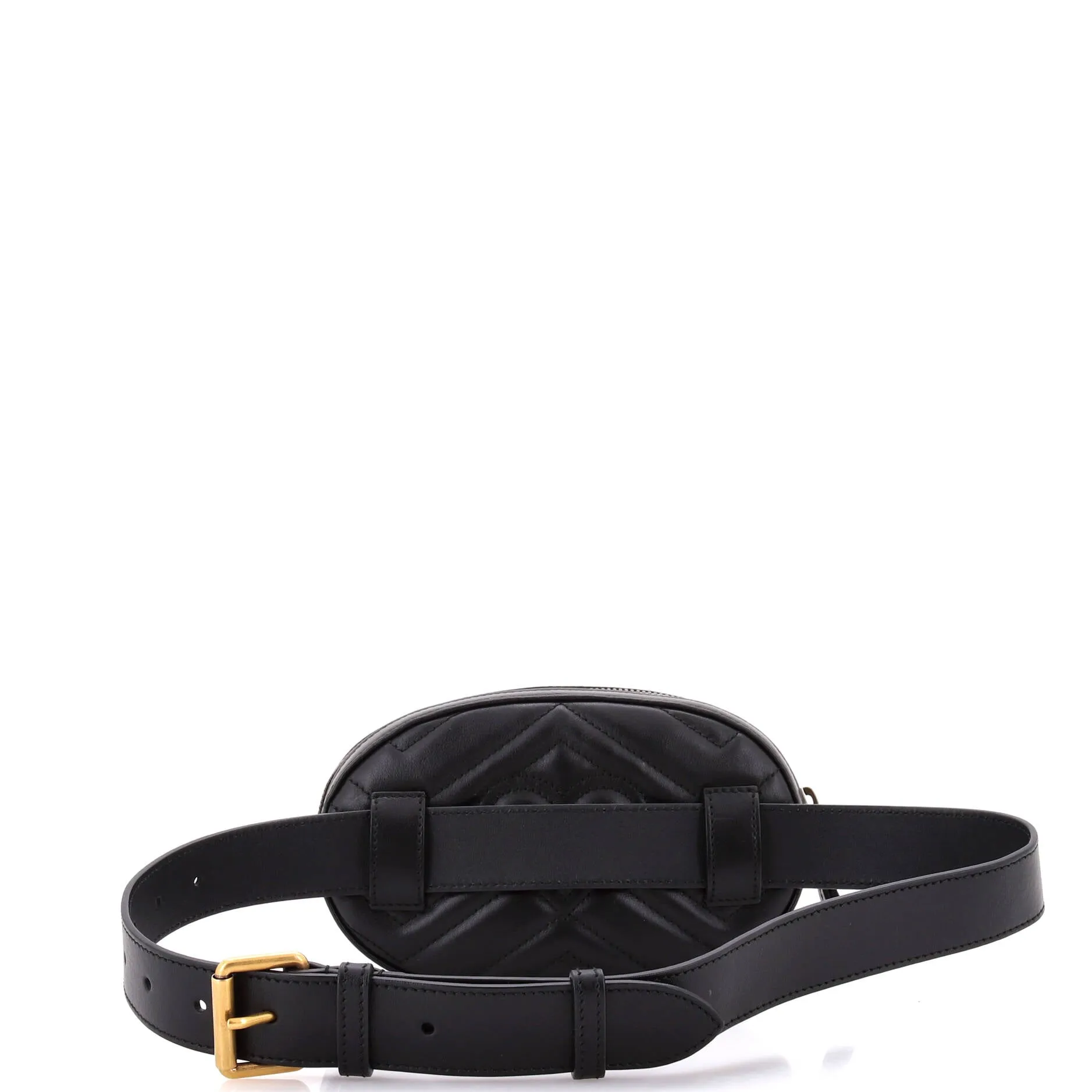 Pre-Loved Gucci GG Marmont Belt Bag Embellished Matelasse Leather sold by Zulily product image thumbnail 3