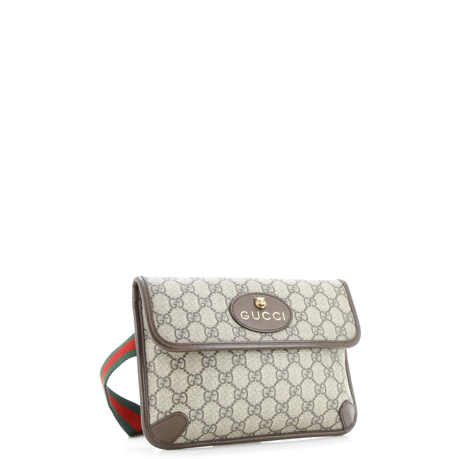 Pre-Loved Gucci Neo Vintage Flap Belt Bag GG Coated Canvas sold by Zulily product image thumbnail 2