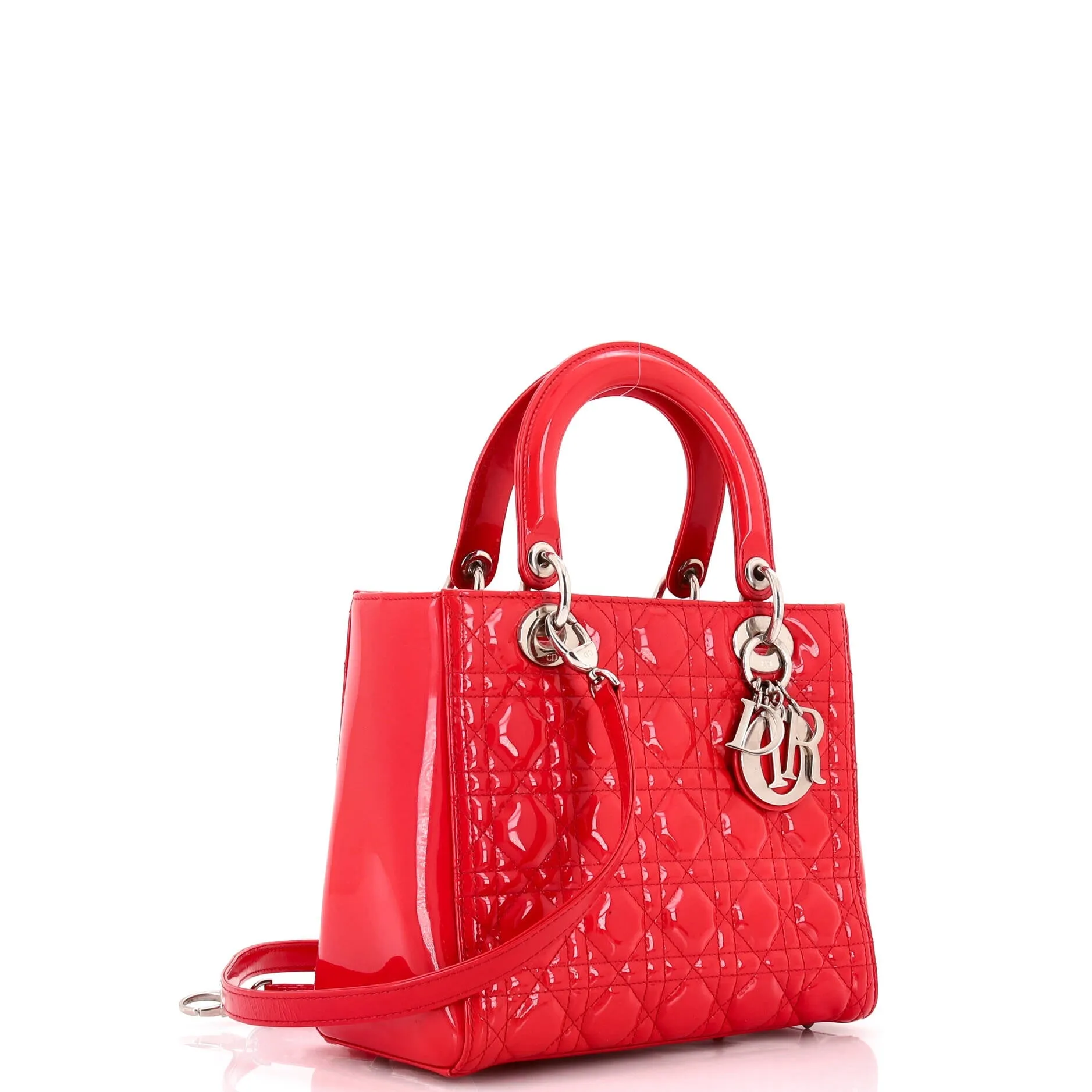 Pre-Loved Christian Dior Lady Dior Bag Cannage Quilt Patent Medium sold by Zulily product image thumbnail 2