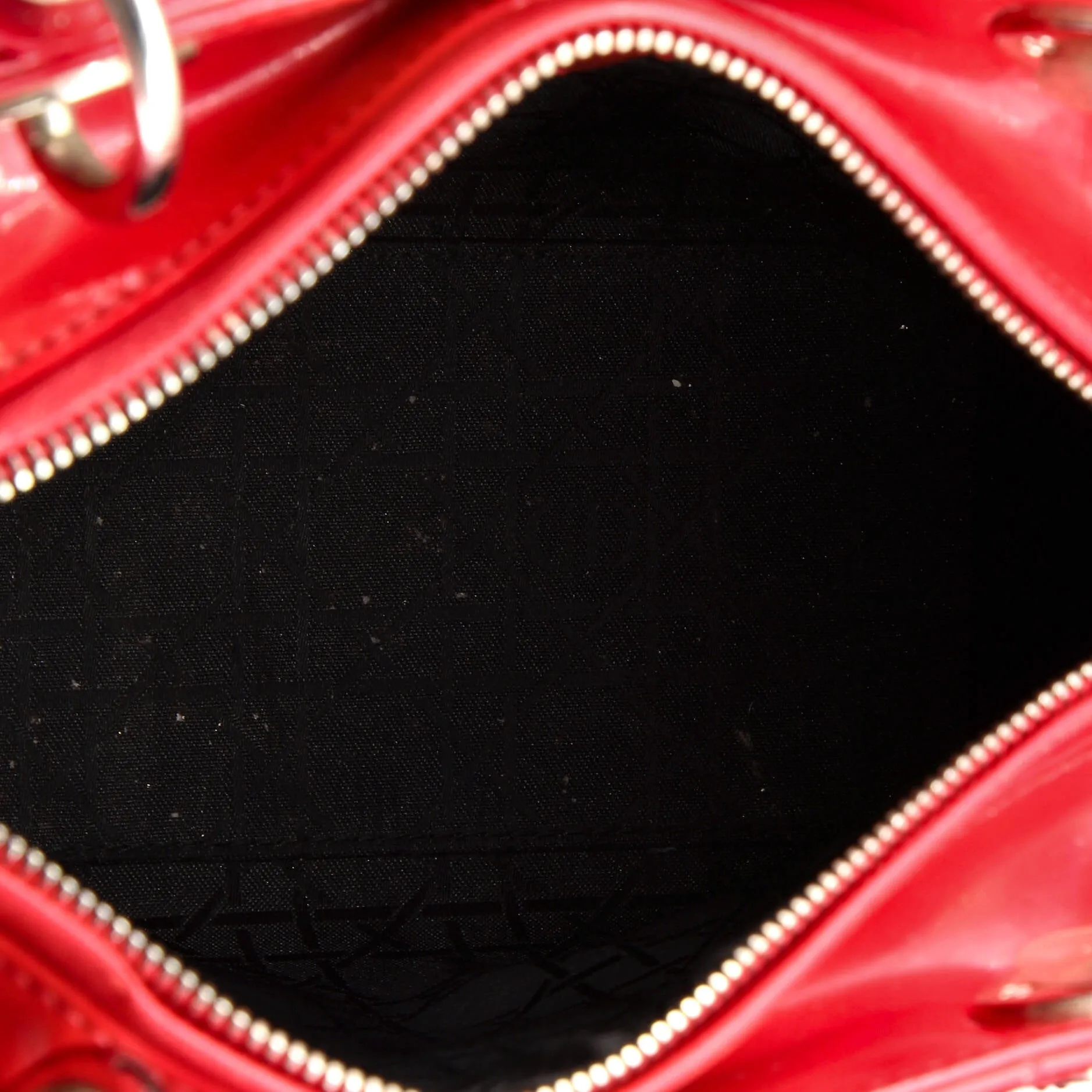 Pre-Loved Christian Dior Lady Dior Bag Cannage Quilt Patent Medium sold by Zulily product image thumbnail 5