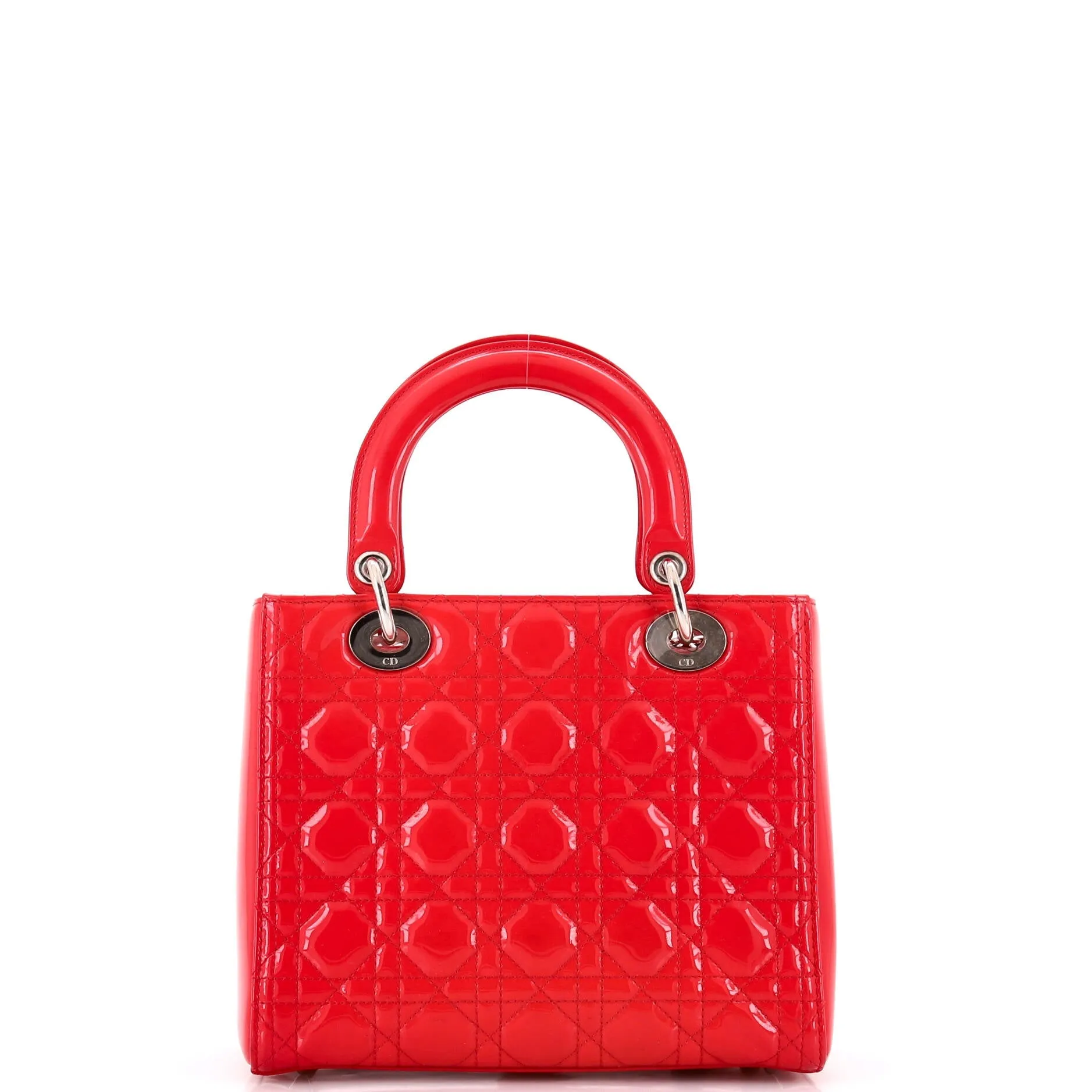 Pre-Loved Christian Dior Lady Dior Bag Cannage Quilt Patent Medium sold by Zulily product image thumbnail 3