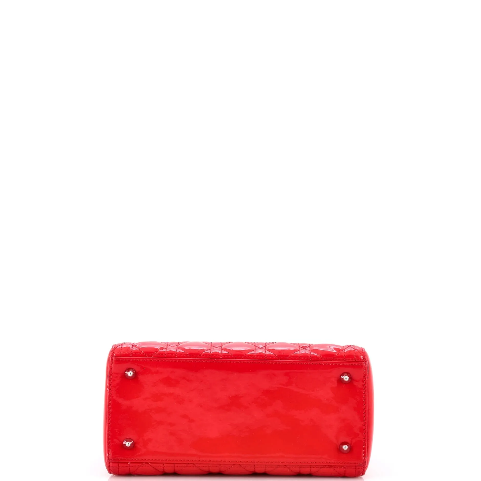 Pre-Loved Christian Dior Lady Dior Bag Cannage Quilt Patent Medium sold by Zulily product image thumbnail 4