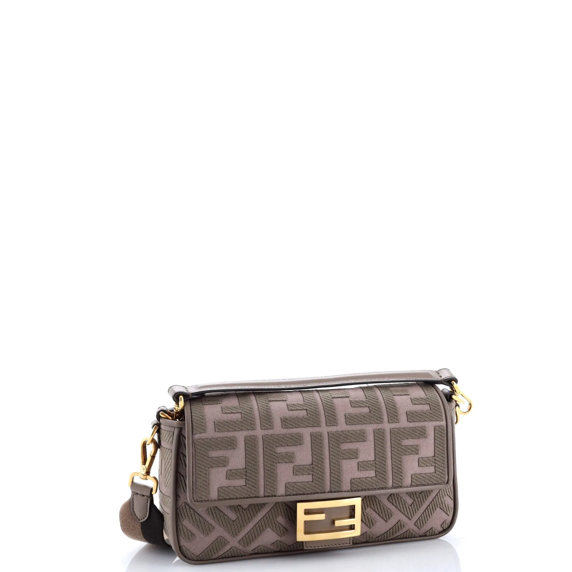 Pre-Loved Fendi Baguette NM Bag Zucca Embroidered Canvas Medium sold by Zulily product image thumbnail 2