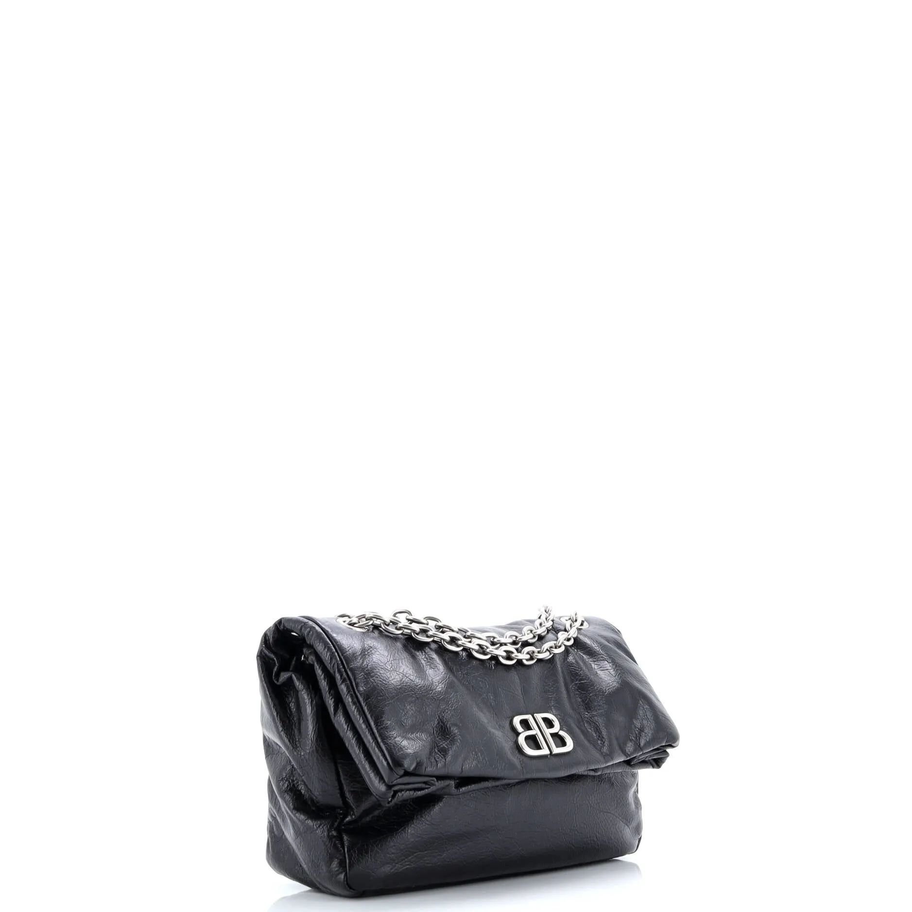 Pre-Loved Balenciaga Monaco Chain Flap Shoulder Bag Leather Small sold by Zulily product image thumbnail 2