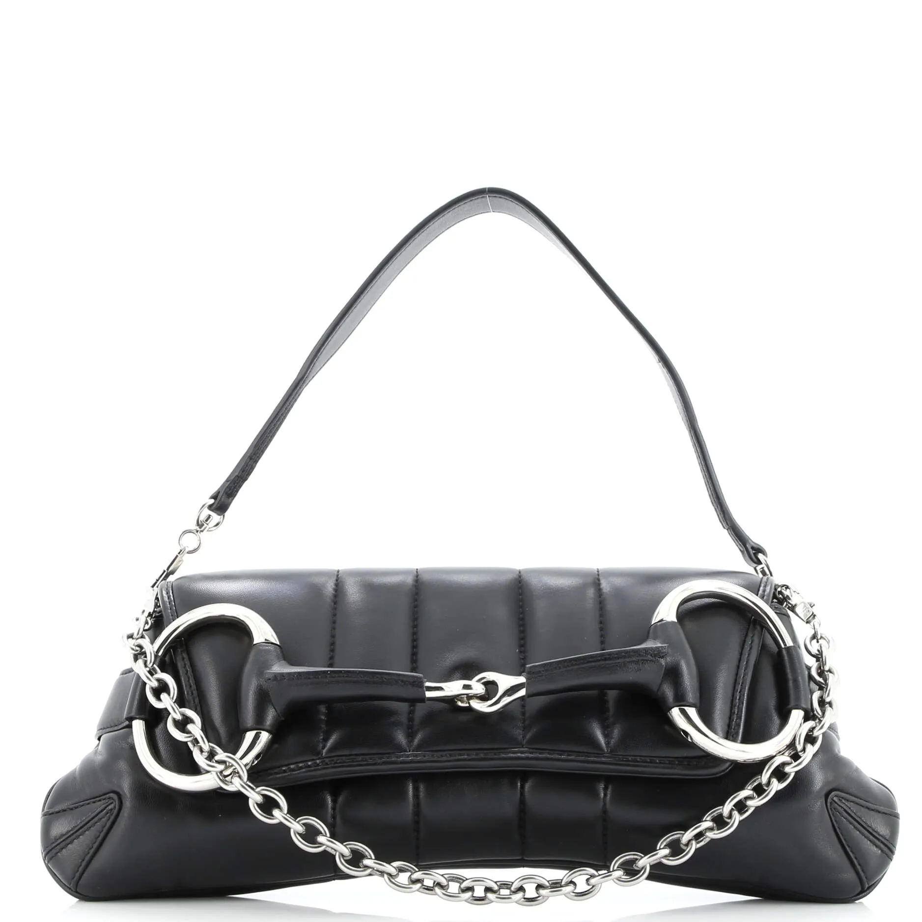 Pre-Loved Gucci Horsebit Chain Shoulder Bag Vertical Quilted Leather Medium sold by Zulily product image thumbnail 2