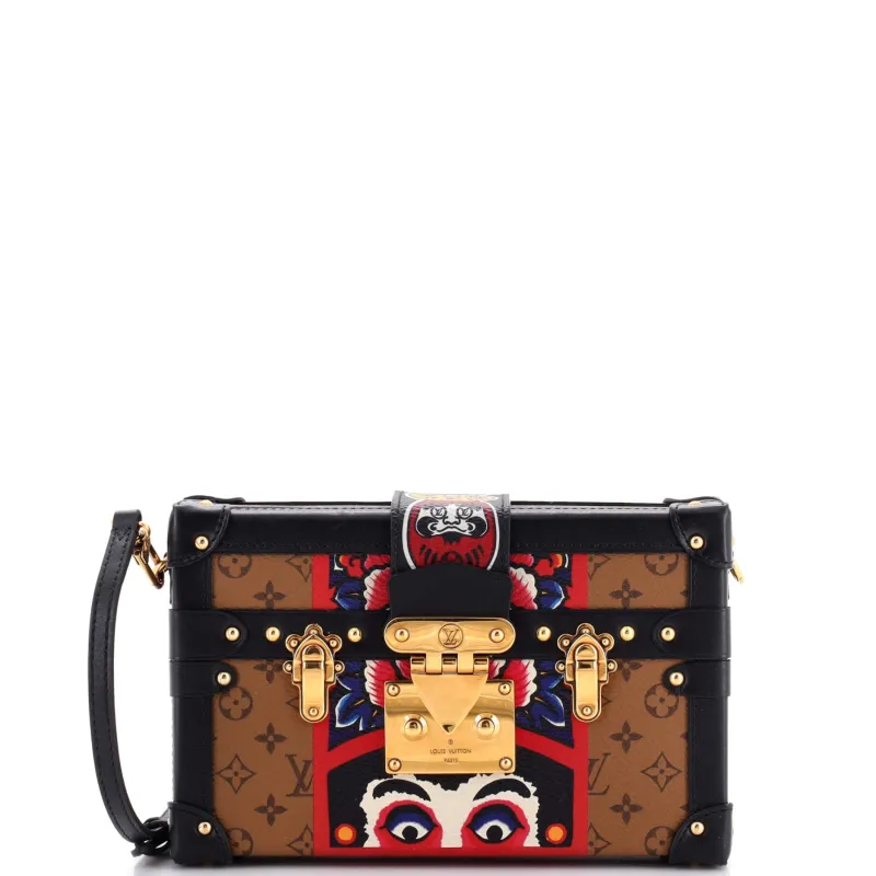 Pre-Loved Louis Vuitton Petite Malle Handbag Limited Edition Kabuki Monogram Canvas sold by Zulily