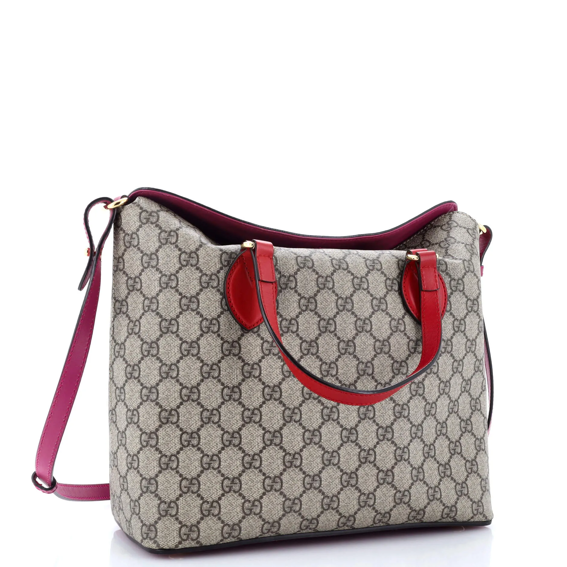 Pre-Loved Gucci Signature Fold Over Tote GG Coated Canvas Medium sold by Zulily product image thumbnail 2