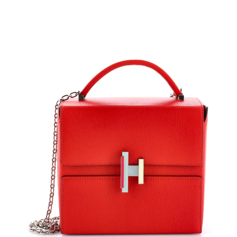 Pre-Loved Hermes Cinhetic Top Handle Bag Chevre Mysore sold by Zulily