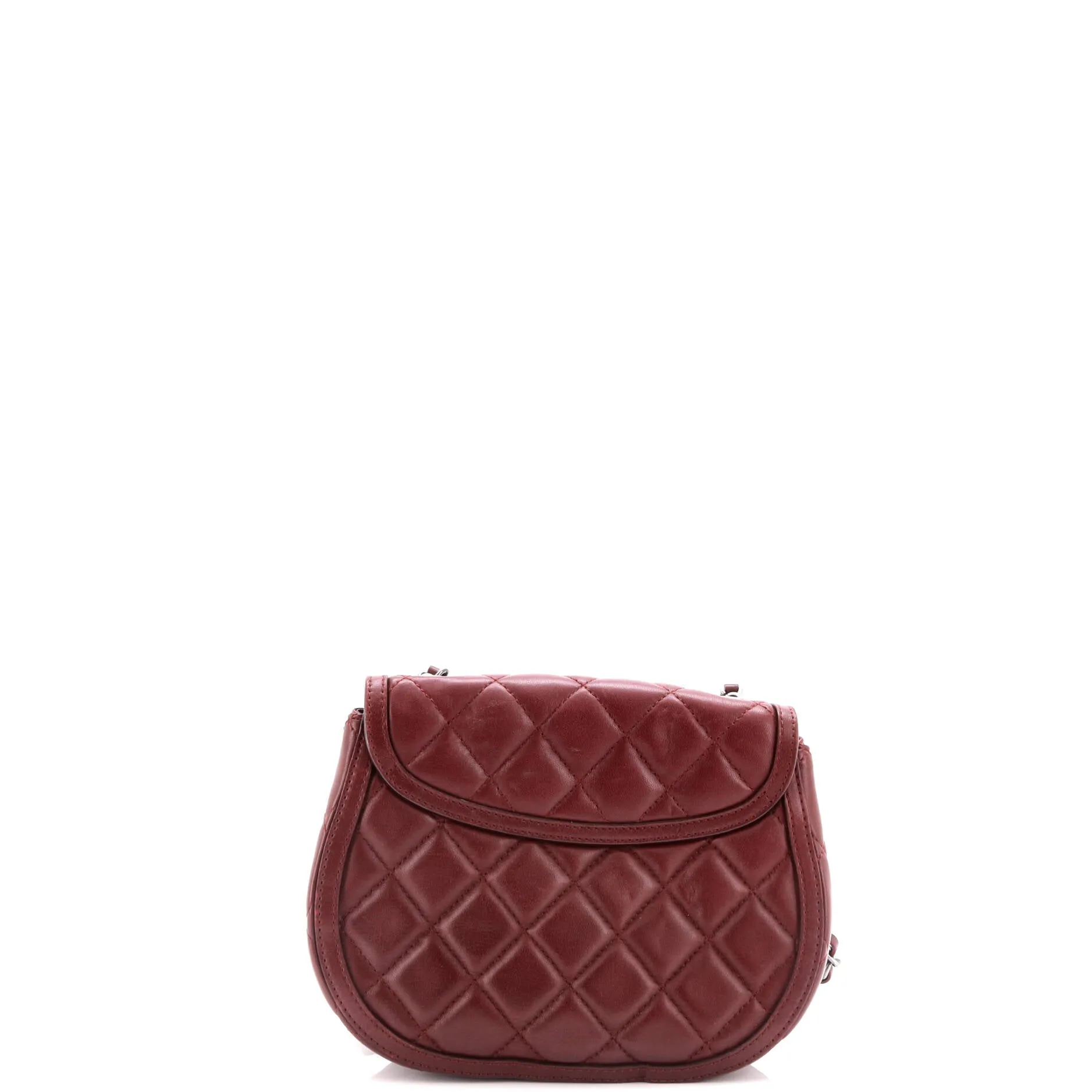 Pre-Loved Chanel Saddle Bag Quilted Calfskin Small sold by Zulily product image thumbnail 3