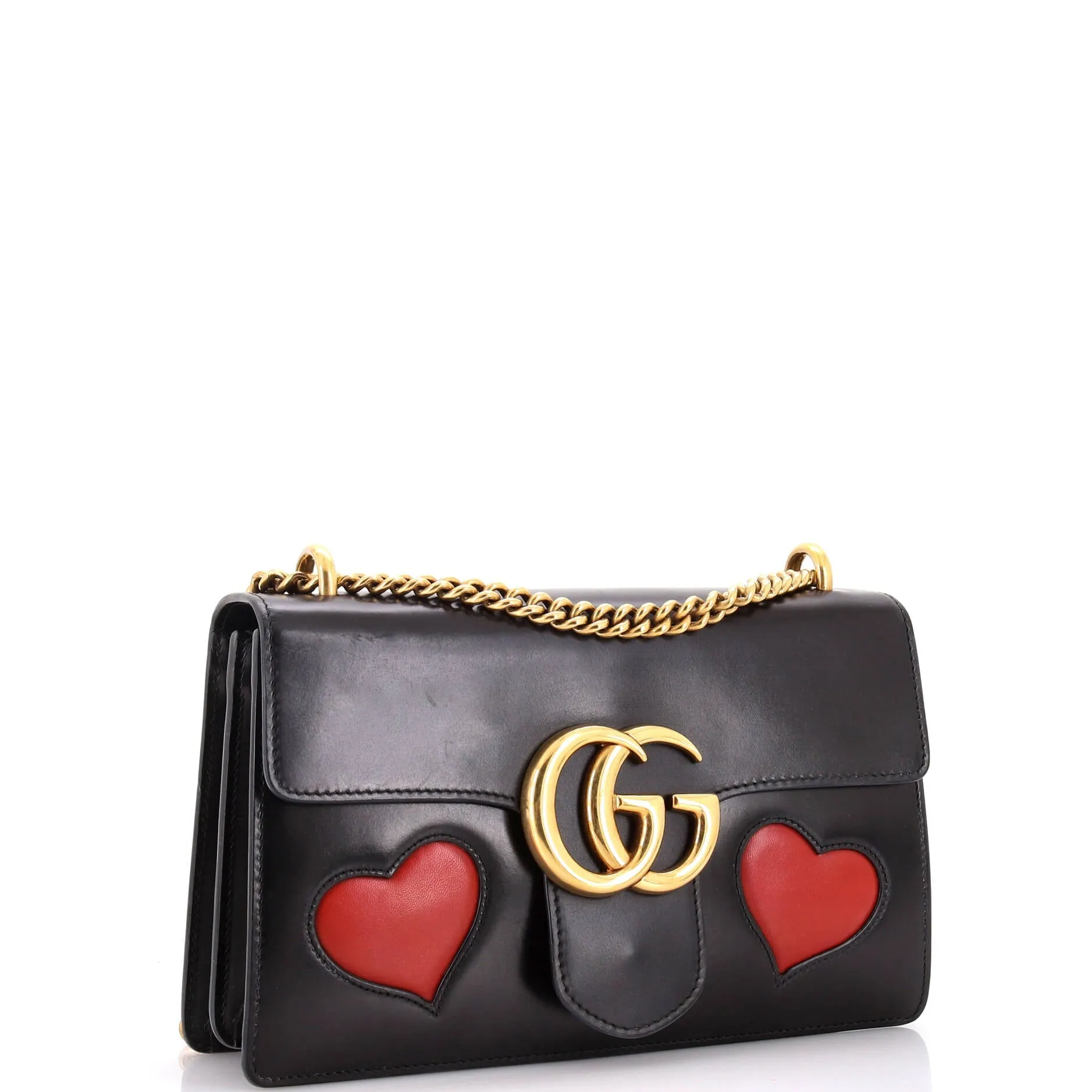 Pre-Loved Gucci Marmont Chain Shoulder Bag Patchwork Leather Medium sold by Zulily product image thumbnail 2