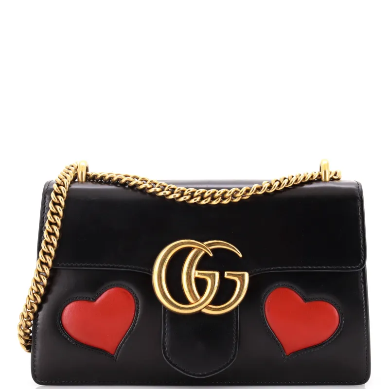 Pre-Loved Gucci Marmont Chain Shoulder Bag Patchwork Leather Medium sold by Zulily