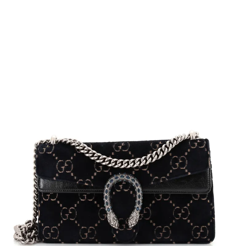 Pre-Loved Gucci Dionysus Bag GG Velvet Mini sold by Zulily