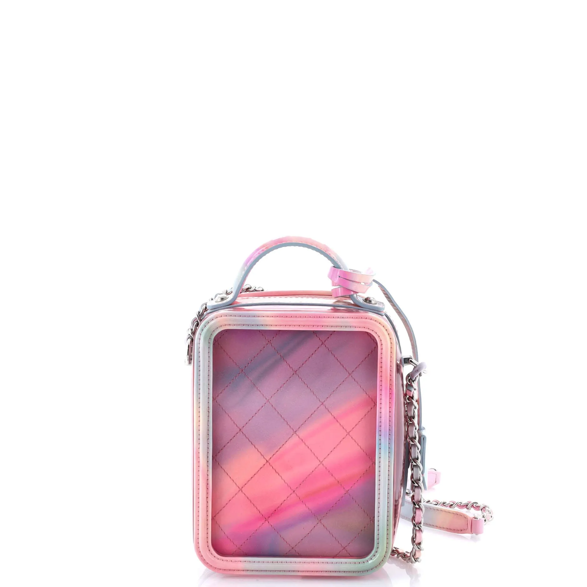 Pre-Loved Chanel Filigree Vertical Vanity Case PVC with Lambskin sold by Zulily product image thumbnail 4