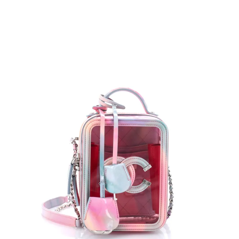 Pre-Loved Chanel Filigree Vertical Vanity Case PVC with Lambskin sold by Zulily