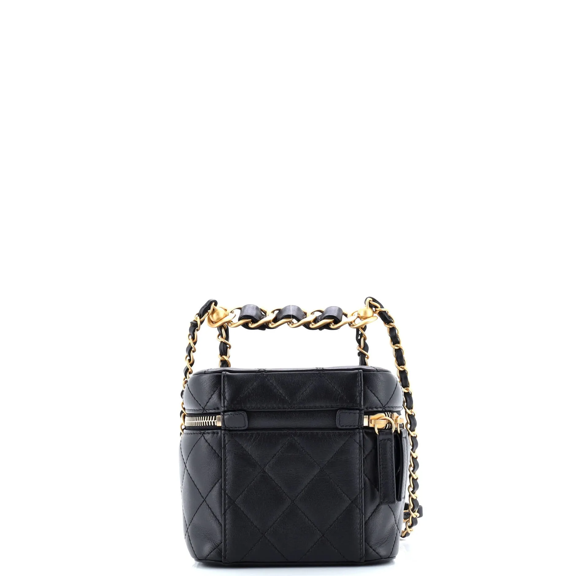 Pre-Loved Chanel Chain Bar Vanity Case with Chain Quilted Calfskin Small sold by Zulily product image thumbnail 3
