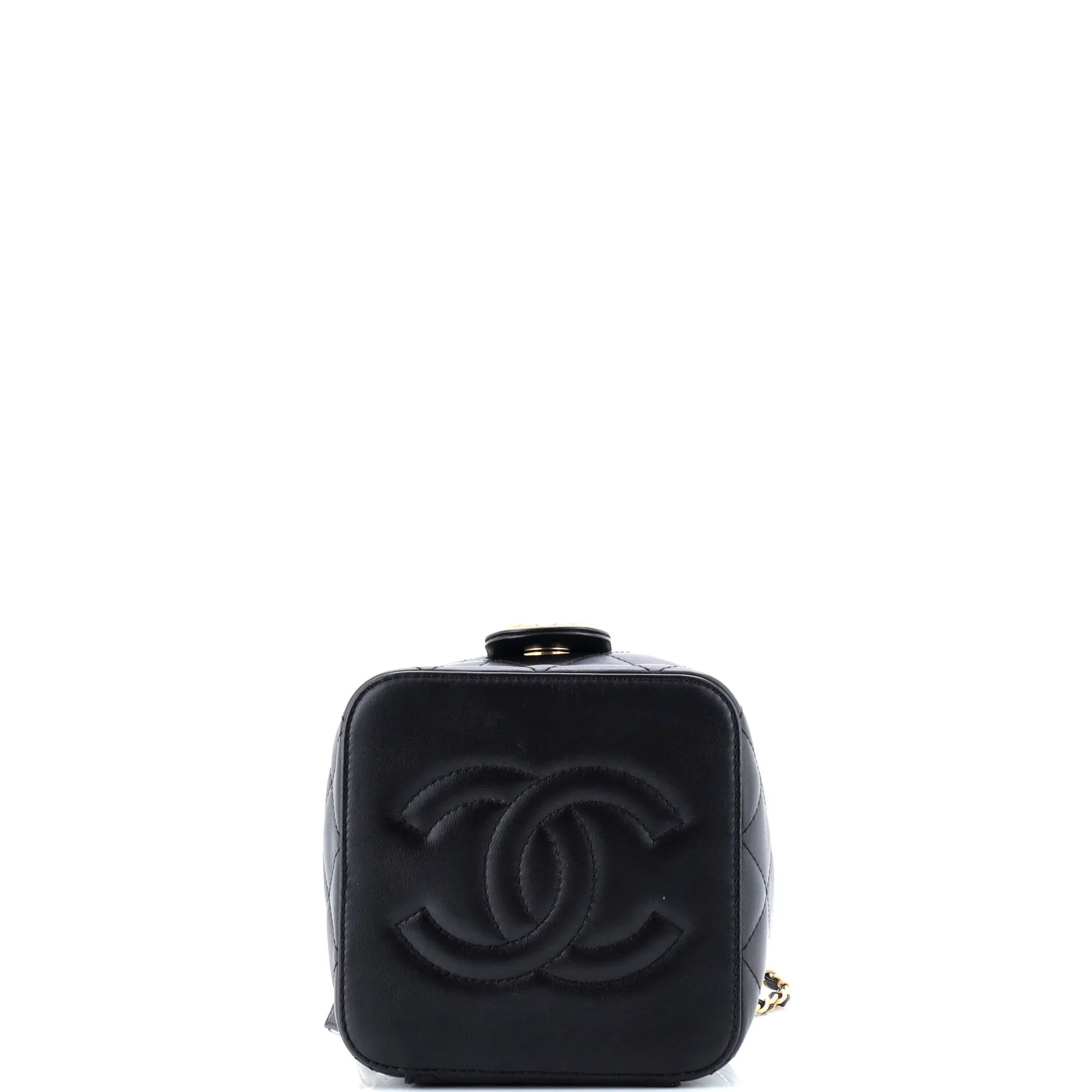Pre-Loved Chanel Chain Bar Vanity Case with Chain Quilted Calfskin Small sold by Zulily product image thumbnail 4
