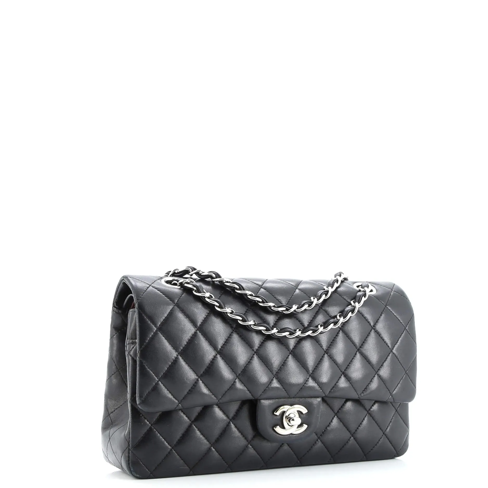 Pre-Loved Chanel Classic Double Flap Bag Quilted Lambskin Medium sold by Zulily product image thumbnail 3