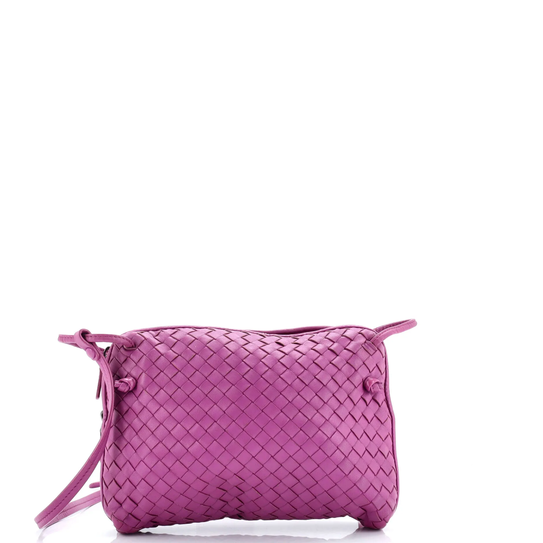 Pre-Loved Bottega Veneta Nodini Crossbody Bag Intrecciato Nappa Small sold by Zulily